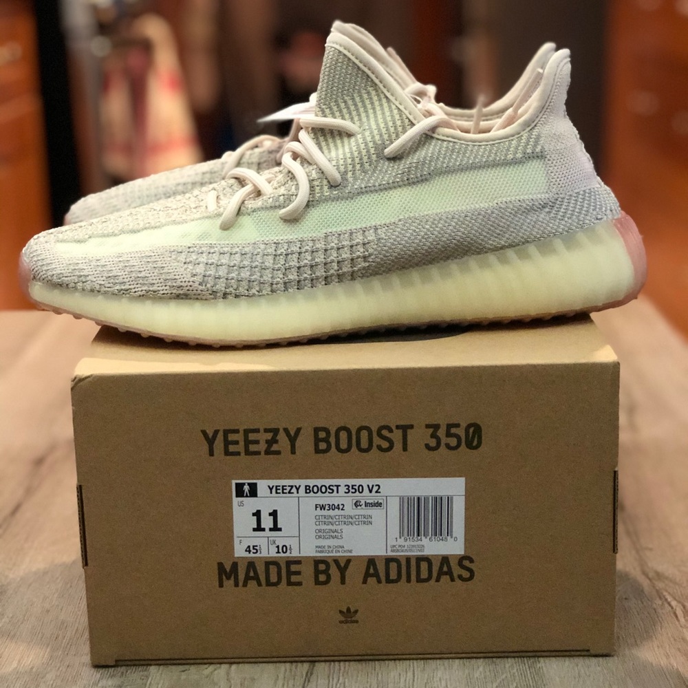🛑SOLD🛑 Yeezy Boost 350 V2 Citrin Non Reflective - Picture 6 of 11